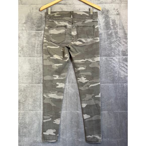 Democracy Jeans Women 4 Camo Skinny Stretch Denim Zippers Ab Solution - Picture 5 of 9